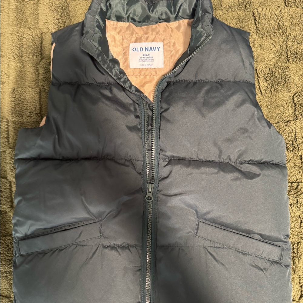 Old Navy Green Puffer Vest